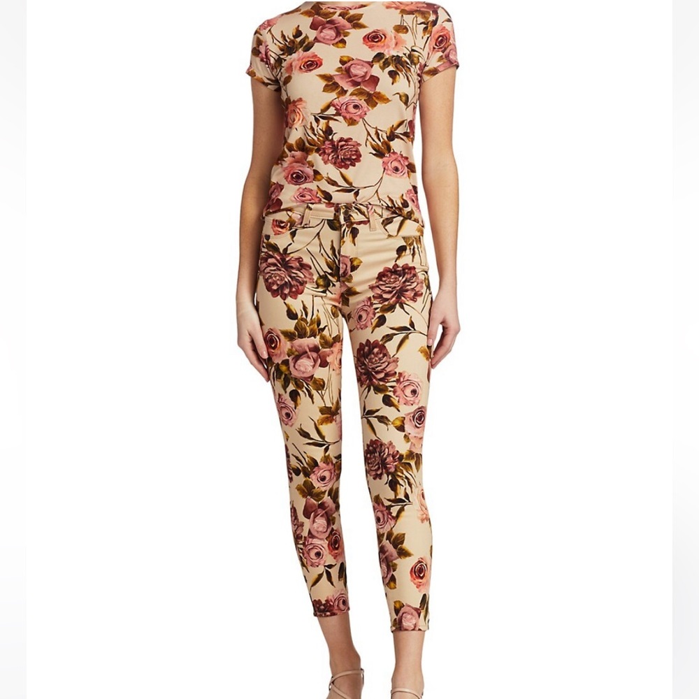 L’AGENCE Margot High Rise Floral Skinny Jeans - Picture 2 of 4